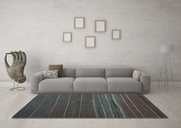 Machine Washable Abstract Light Blue Contemporary Rug in a Living Room, wshcon1143lblu