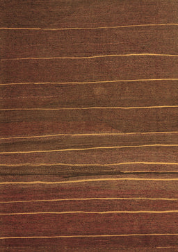 Abstract Brown Contemporary Rug, con1143brn
