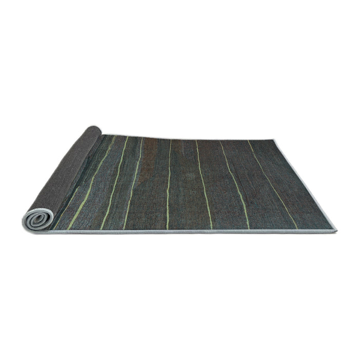 Sideview of Abstract Light Blue Contemporary Rug, con1143lblu