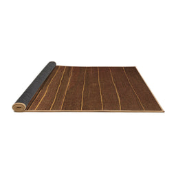 Sideview of Abstract Brown Contemporary Rug, con1143brn