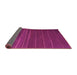 Sideview of Abstract Pink Contemporary Rug, con1143pnk