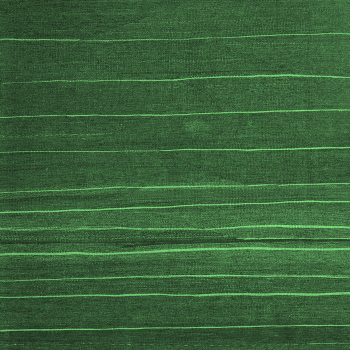 Square Machine Washable Abstract Emerald Green Contemporary Area Rugs, wshcon1143emgrn