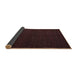 Thickness of Contemporary Bakers Brown Modern Rug, con1144