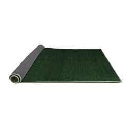 Sideview of Abstract Emerald Green Contemporary Rug, con1144emgrn