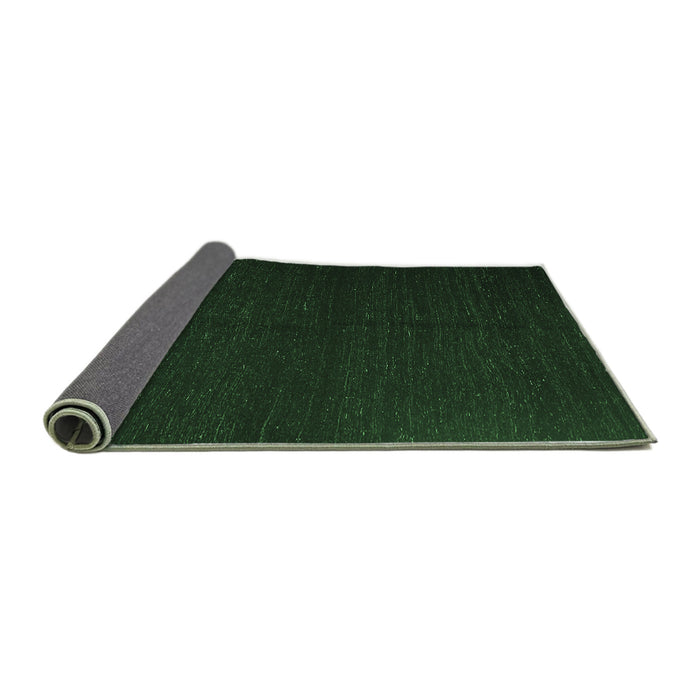 Sideview of Abstract Emerald Green Contemporary Rug, con1144emgrn