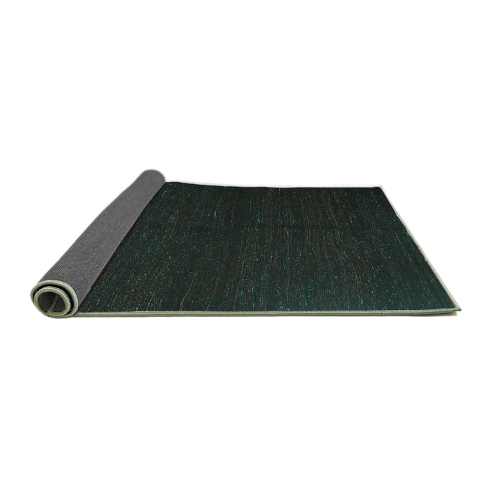Sideview of Abstract Turquoise Contemporary Rug, con1144turq