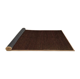Sideview of Abstract Brown Contemporary Rug, con1144brn