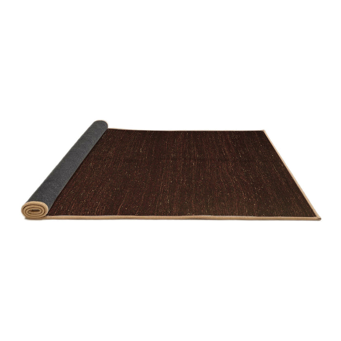 Sideview of Abstract Brown Contemporary Rug, con1144brn