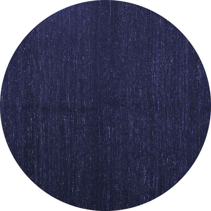 Round Machine Washable Abstract Blue Contemporary Rug, wshcon1144blu