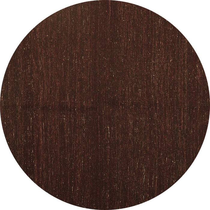 Round Machine Washable Abstract Brown Contemporary Rug, wshcon1144brn