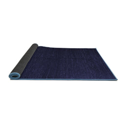 Sideview of Abstract Blue Contemporary Rug, con1144blu