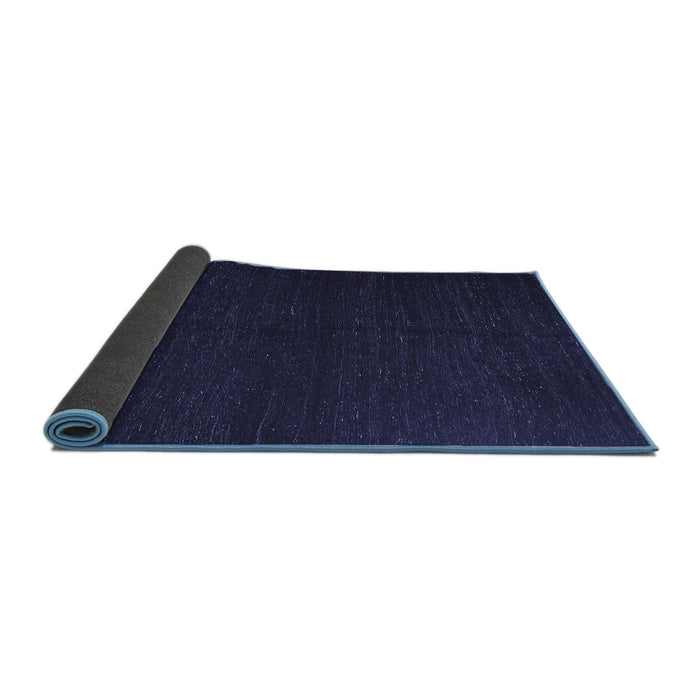 Sideview of Abstract Blue Contemporary Rug, con1144blu