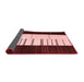 Abstract Red Contemporary Area Rugs