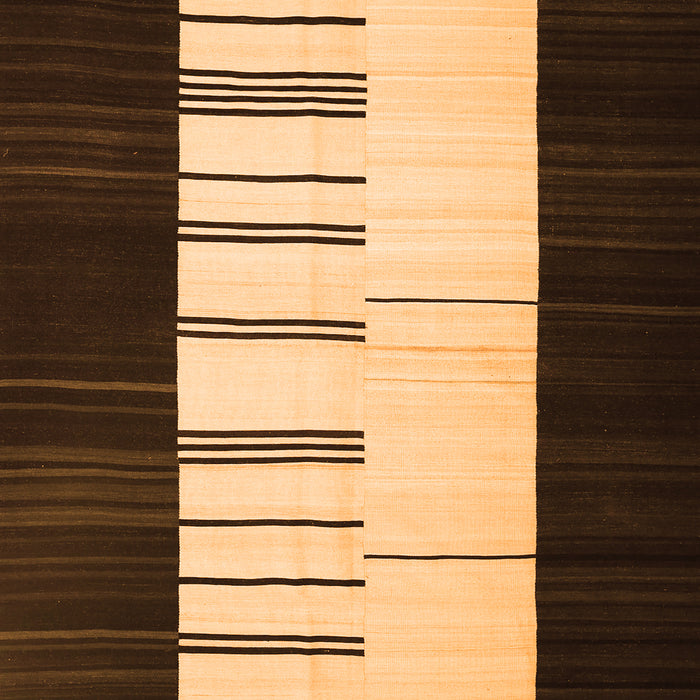 Abstract Orange Contemporary Rug, con1145org