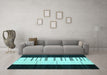 Machine Washable Abstract Light Blue Contemporary Rug in a Living Room, wshcon1145lblu