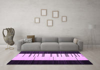 Machine Washable Abstract Purple Contemporary Rug, wshcon1145pur