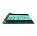 Sideview of Abstract Light Blue Contemporary Rug, con1145lblu