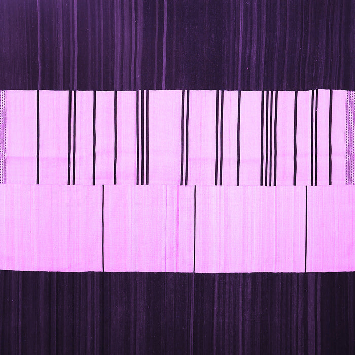 Square Machine Washable Abstract Purple Contemporary Area Rugs, wshcon1145pur