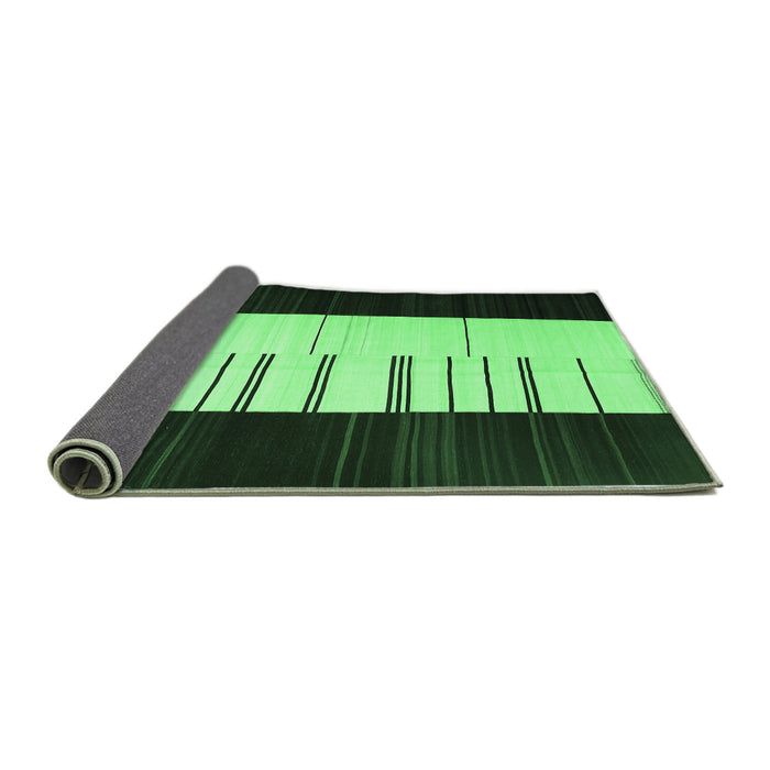 Sideview of Abstract Emerald Green Contemporary Rug, con1145emgrn