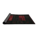 Thickness of Contemporary Charcoal Black Modern Rug, con1146