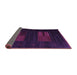 Sideview of Abstract Purple Contemporary Rug, con1146pur