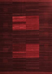 Abstract Red Contemporary Rug, con1146red