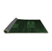 Sideview of Abstract Emerald Green Contemporary Rug, con1146emgrn