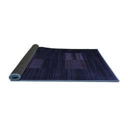Sideview of Abstract Blue Contemporary Rug, con1146blu