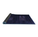 Sideview of Abstract Blue Contemporary Rug, con1146blu