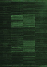 Abstract Emerald Green Contemporary Rug, con1146emgrn