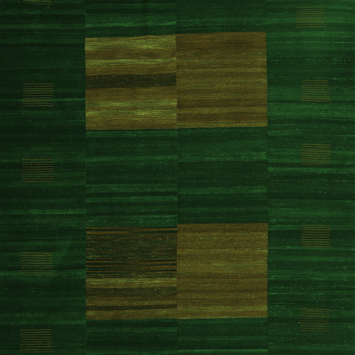 Serging Thickness of Machine Washable Abstract Green Contemporary Area Rugs, wshcon1146grn