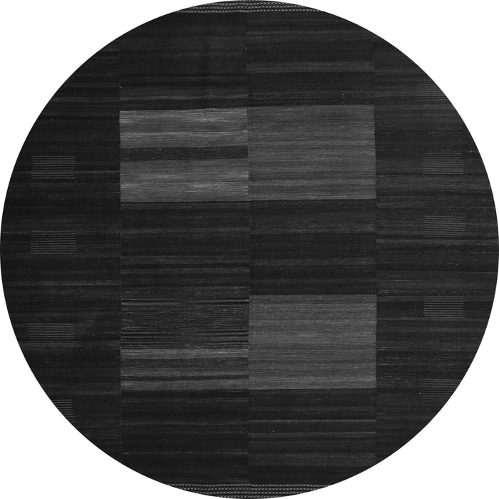 Square Abstract Gray Contemporary Rug, con1146gry