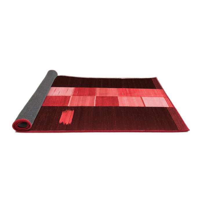 Abstract Red Contemporary Area Rugs