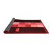 Abstract Red Contemporary Area Rugs