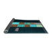 Sideview of Abstract Light Blue Contemporary Rug, con1147lblu