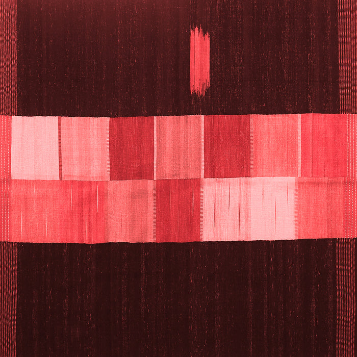 Machine Washable Abstract Red Contemporary Rug, wshcon1147red