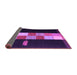 Sideview of Abstract Purple Contemporary Rug, con1147pur