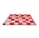 Modern Red Washable Rugs