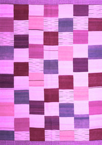 Checkered Purple Modern Rug, con1148pur