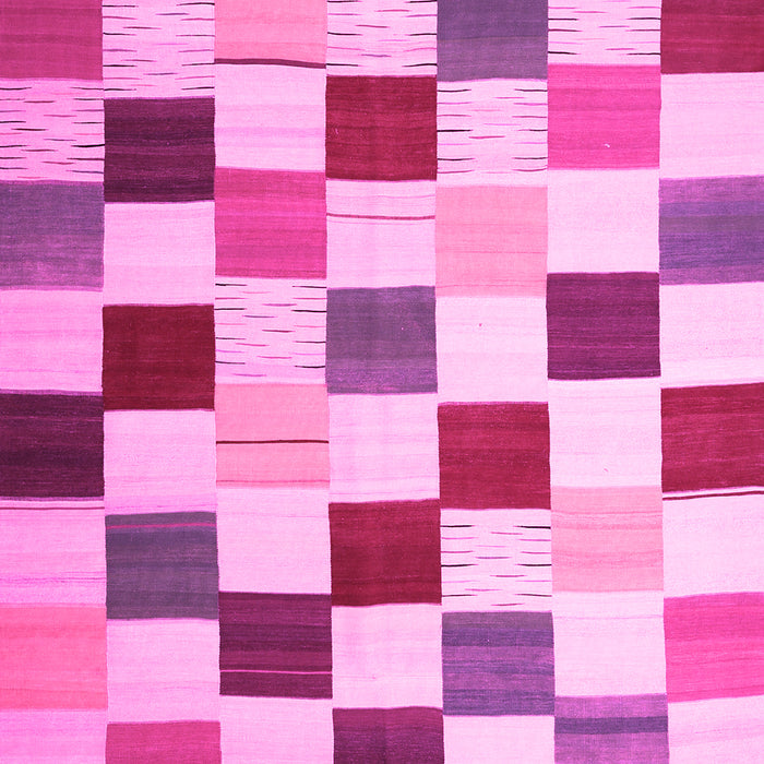Checkered Pink Modern Rug, con1148pnk
