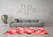 Modern Red Washable Rugs