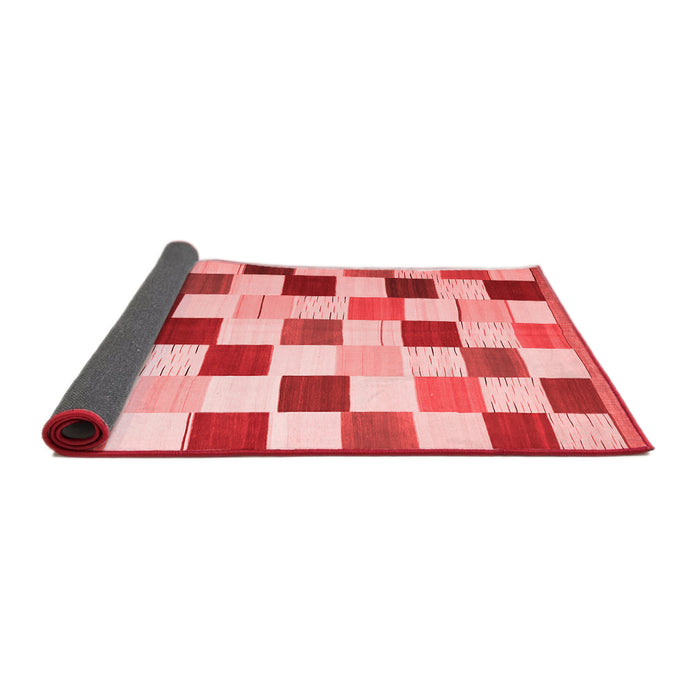 Checkered Red Modern Area Rugs