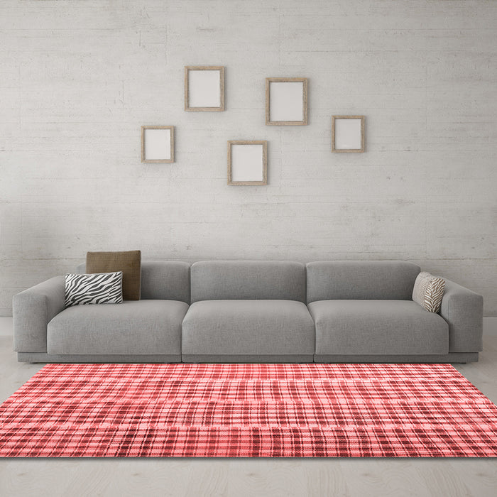 Contemporary Red Washable Rugs