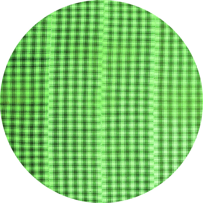 Square Abstract Green Contemporary Rug, con1149grn