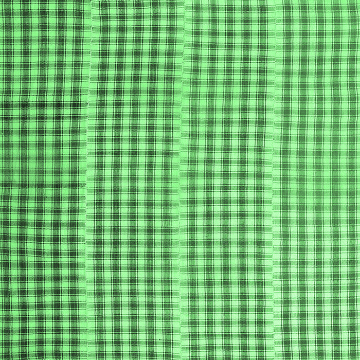 Square Machine Washable Abstract Emerald Green Contemporary Area Rugs, wshcon1149emgrn
