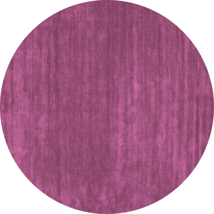 Round Abstract Pink Contemporary Rug, con114pnk