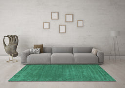 Machine Washable Abstract Light Blue Contemporary Rug in a Living Room, wshcon114lblu