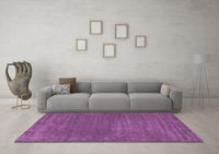 Machine Washable Abstract Purple Contemporary Rug, wshcon114pur