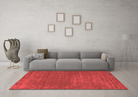 Machine Washable Abstract Red Contemporary Rug, wshcon114red