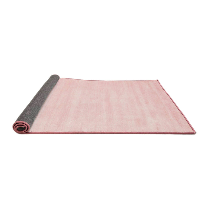 Thickness of Contemporary Light Red Pink Modern Rug, con115